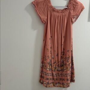 Floral Peach Dress